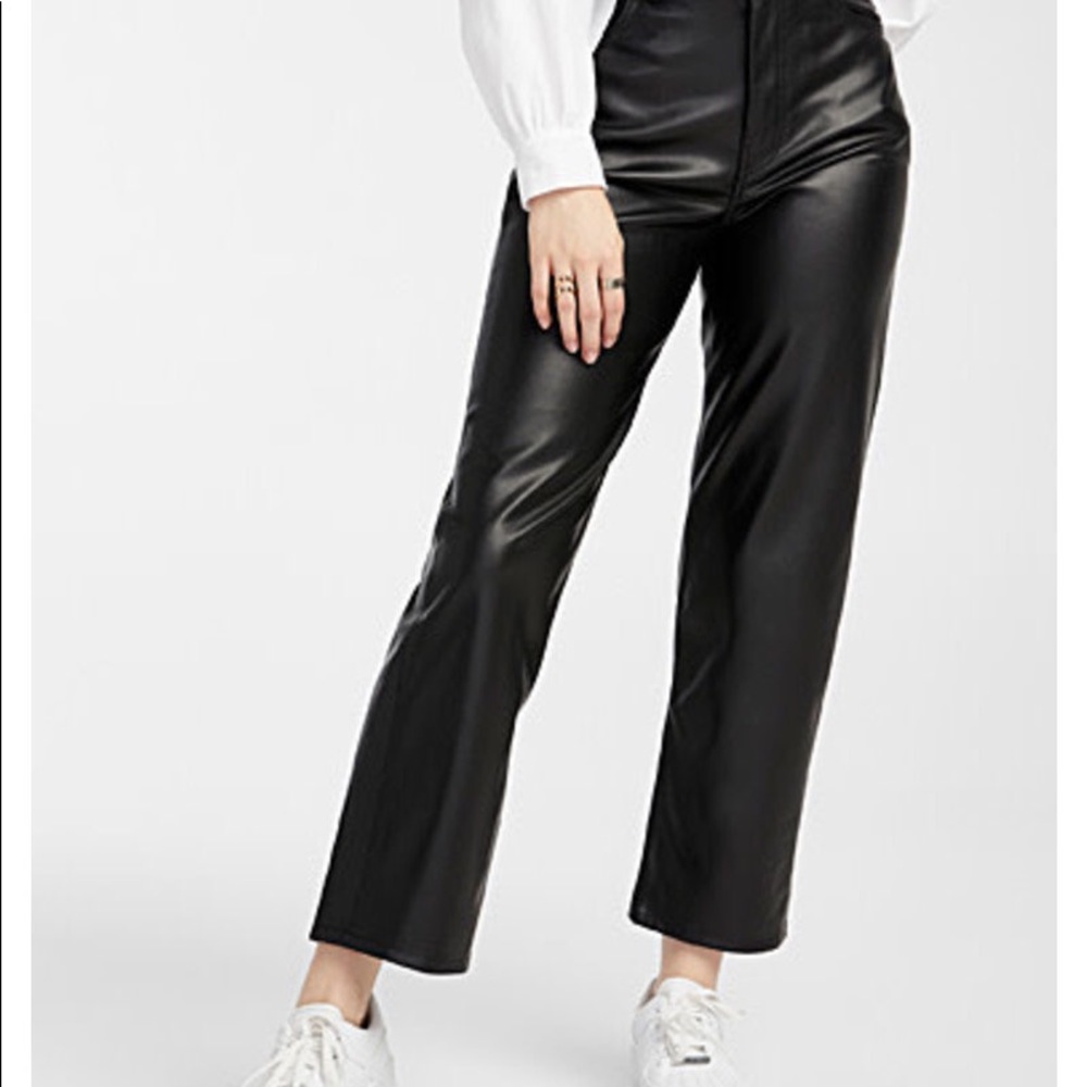 RARE Levis Ribcage Leather Pants